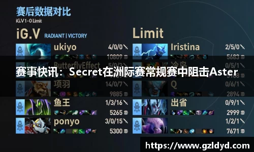 赛事快讯：Secret在洲际赛常规赛中阻击Aster